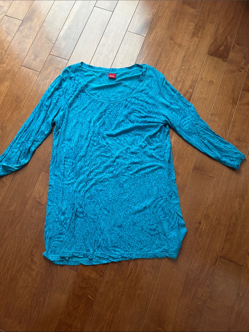 Everyday Lightweight Scoop Neck Tunic - Teal